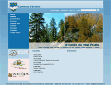 Tablet Screenshot of commune-evolene.ch